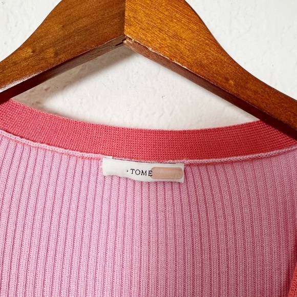 Tome Tie Front Long Ribbed Cardigan - Picture 5 of 9